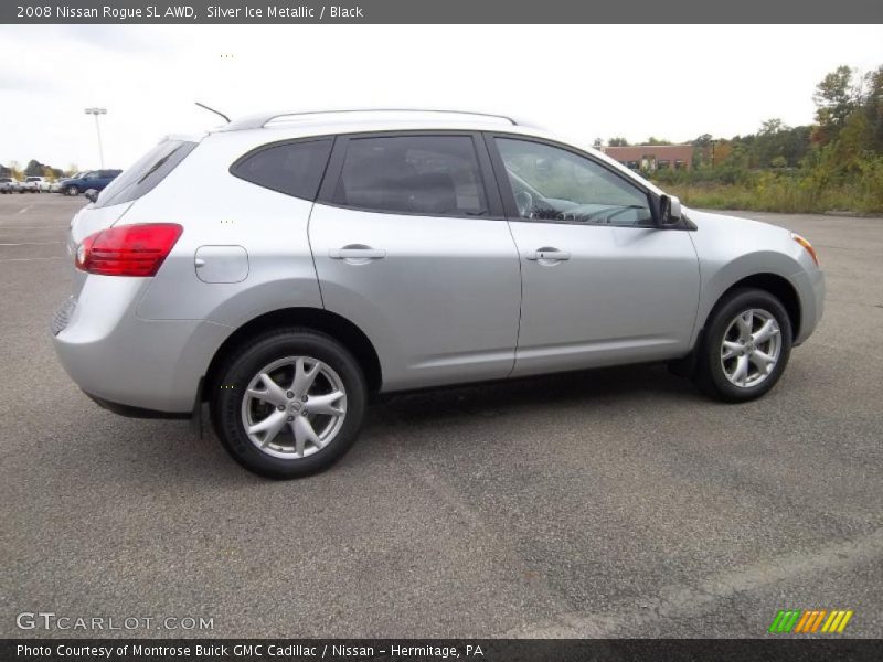Silver Ice Metallic / Black 2008 Nissan Rogue SL AWD
