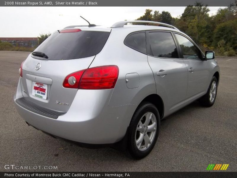Silver Ice Metallic / Black 2008 Nissan Rogue SL AWD