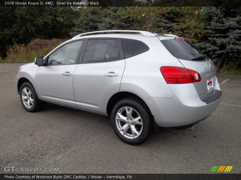 Silver Ice Metallic / Black 2008 Nissan Rogue SL AWD