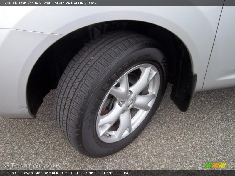 Silver Ice Metallic / Black 2008 Nissan Rogue SL AWD