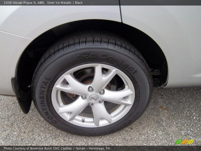 Silver Ice Metallic / Black 2008 Nissan Rogue SL AWD