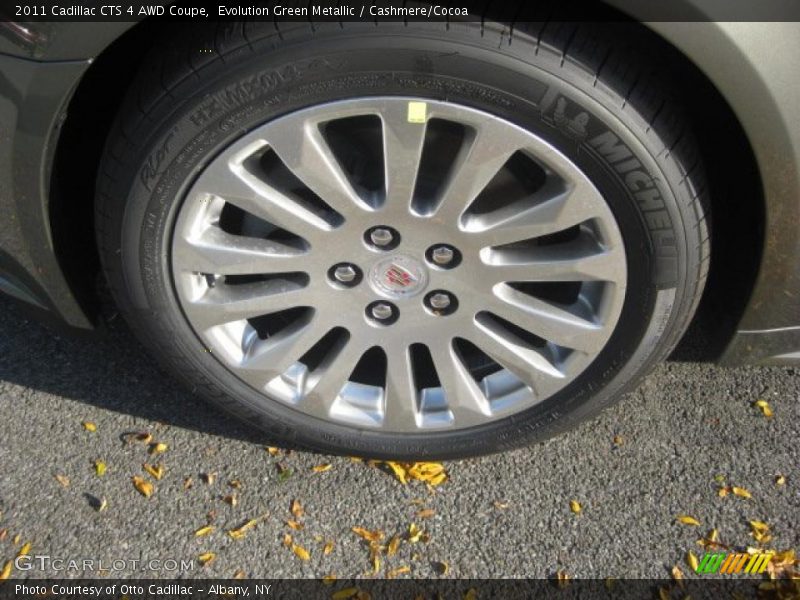 Evolution Green Metallic / Cashmere/Cocoa 2011 Cadillac CTS 4 AWD Coupe