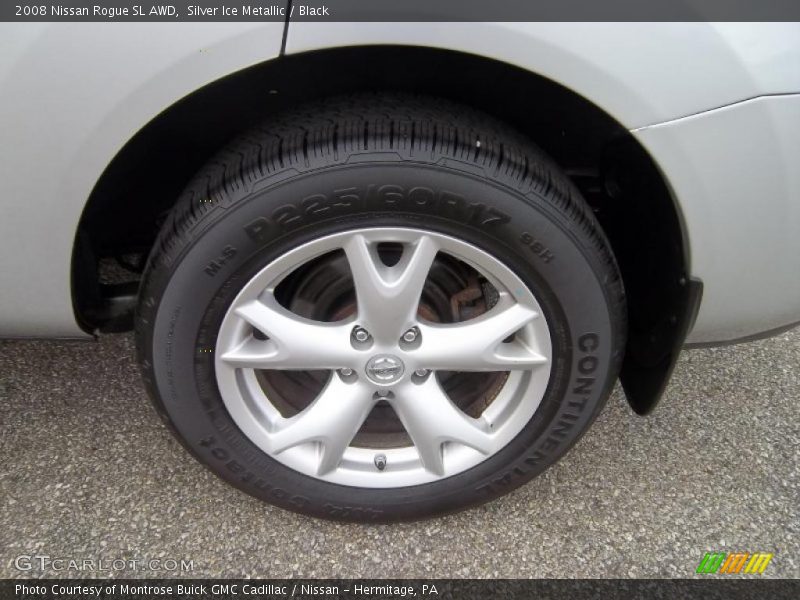 Silver Ice Metallic / Black 2008 Nissan Rogue SL AWD