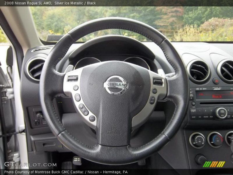 Silver Ice Metallic / Black 2008 Nissan Rogue SL AWD