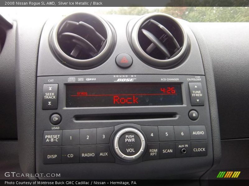 Silver Ice Metallic / Black 2008 Nissan Rogue SL AWD