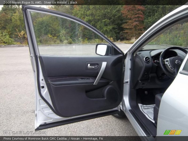 Silver Ice Metallic / Black 2008 Nissan Rogue SL AWD