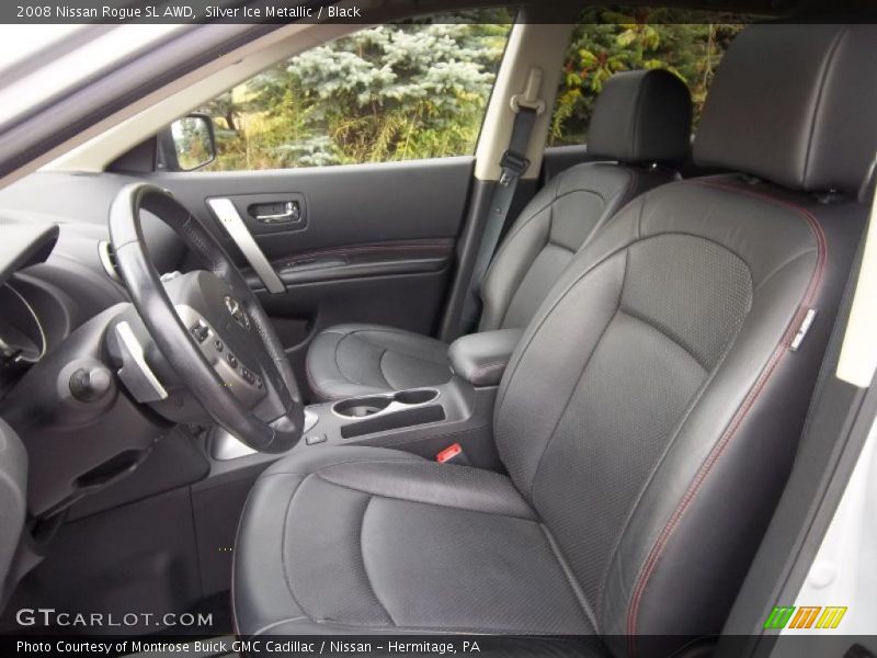 Silver Ice Metallic / Black 2008 Nissan Rogue SL AWD