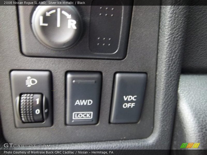 Silver Ice Metallic / Black 2008 Nissan Rogue SL AWD