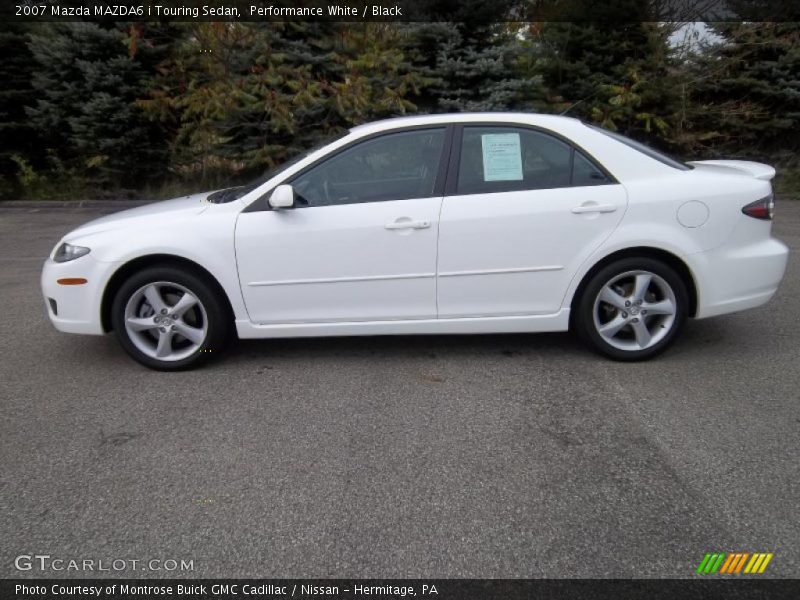 Performance White / Black 2007 Mazda MAZDA6 i Touring Sedan