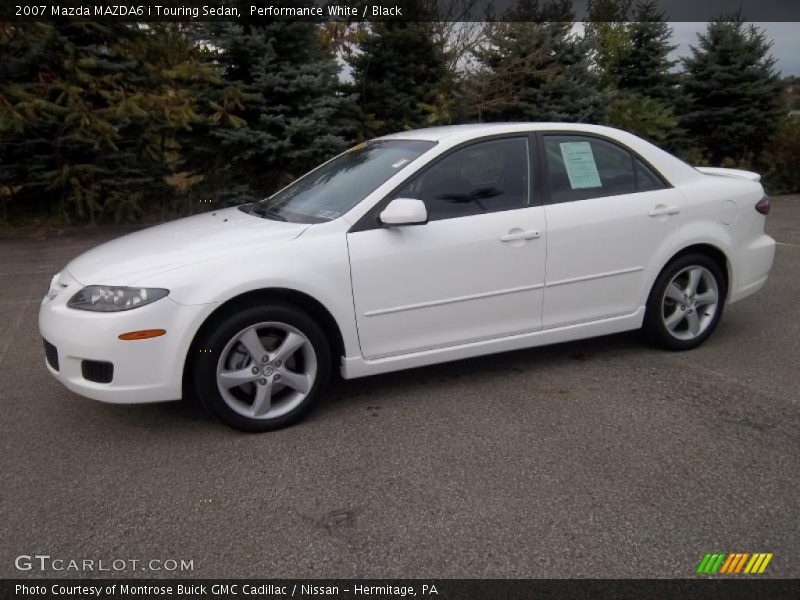 Performance White / Black 2007 Mazda MAZDA6 i Touring Sedan