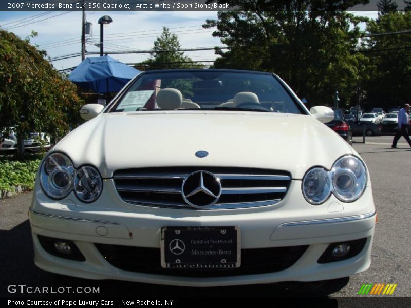 Arctic White / Sport Stone/Black 2007 Mercedes-Benz CLK 350 Cabriolet