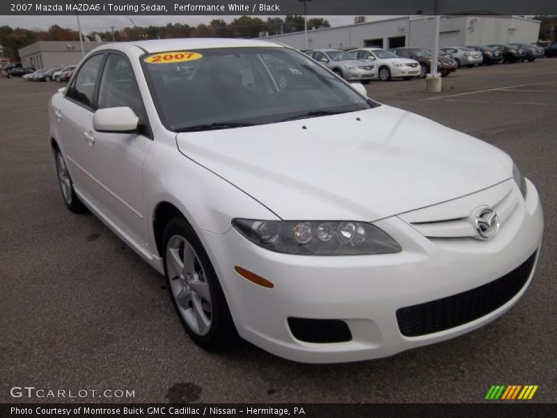 Performance White / Black 2007 Mazda MAZDA6 i Touring Sedan