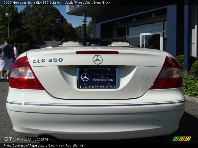 Arctic White / Sport Stone/Black 2007 Mercedes-Benz CLK 350 Cabriolet