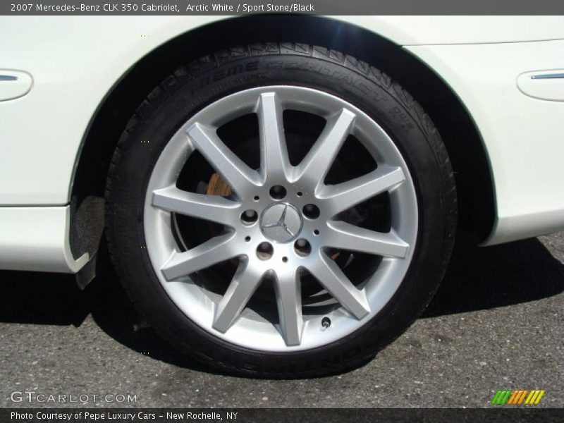 Arctic White / Sport Stone/Black 2007 Mercedes-Benz CLK 350 Cabriolet