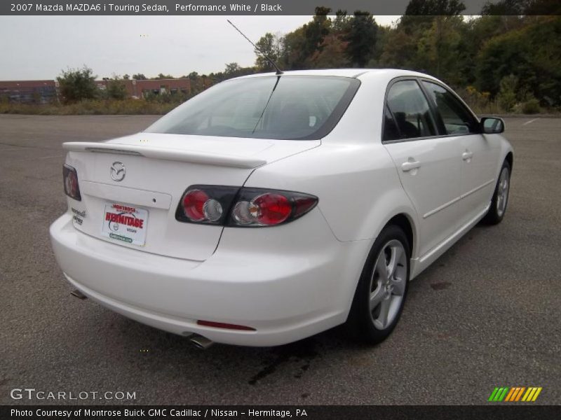 Performance White / Black 2007 Mazda MAZDA6 i Touring Sedan