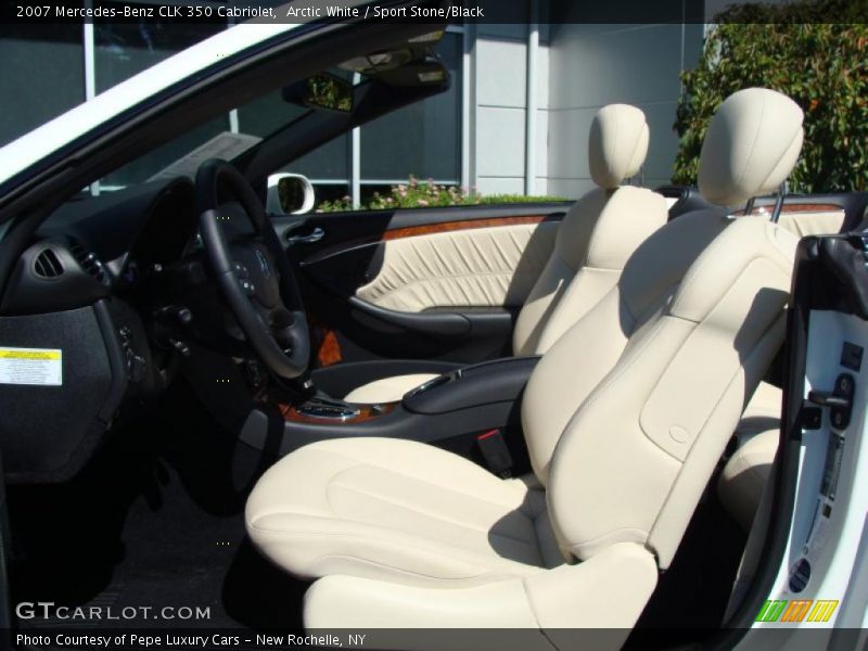 Arctic White / Sport Stone/Black 2007 Mercedes-Benz CLK 350 Cabriolet