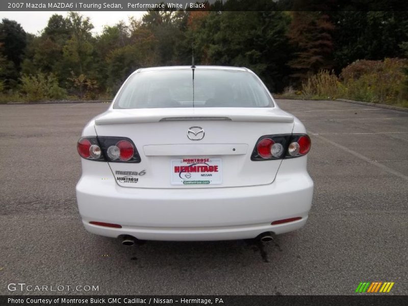 Performance White / Black 2007 Mazda MAZDA6 i Touring Sedan