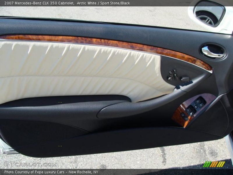 Arctic White / Sport Stone/Black 2007 Mercedes-Benz CLK 350 Cabriolet