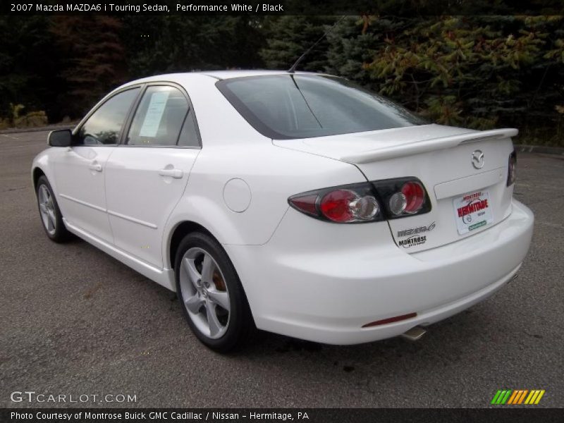Performance White / Black 2007 Mazda MAZDA6 i Touring Sedan