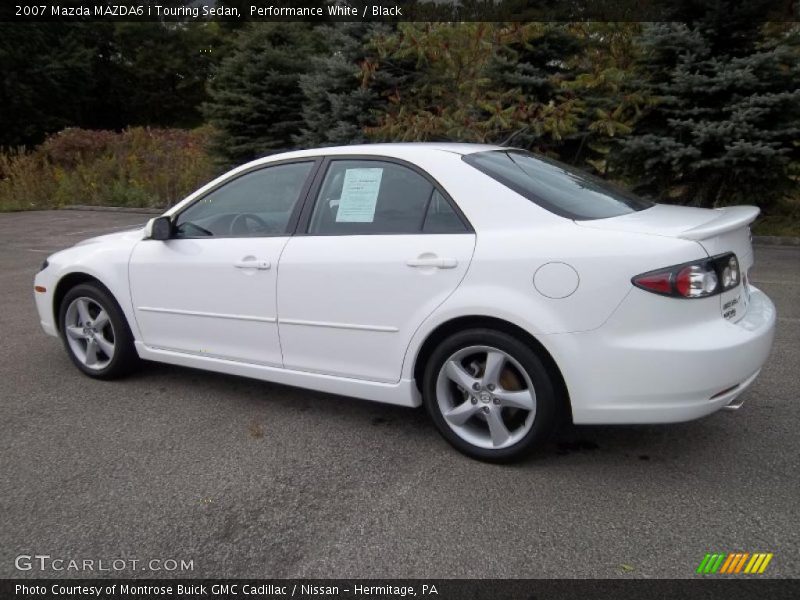 Performance White / Black 2007 Mazda MAZDA6 i Touring Sedan