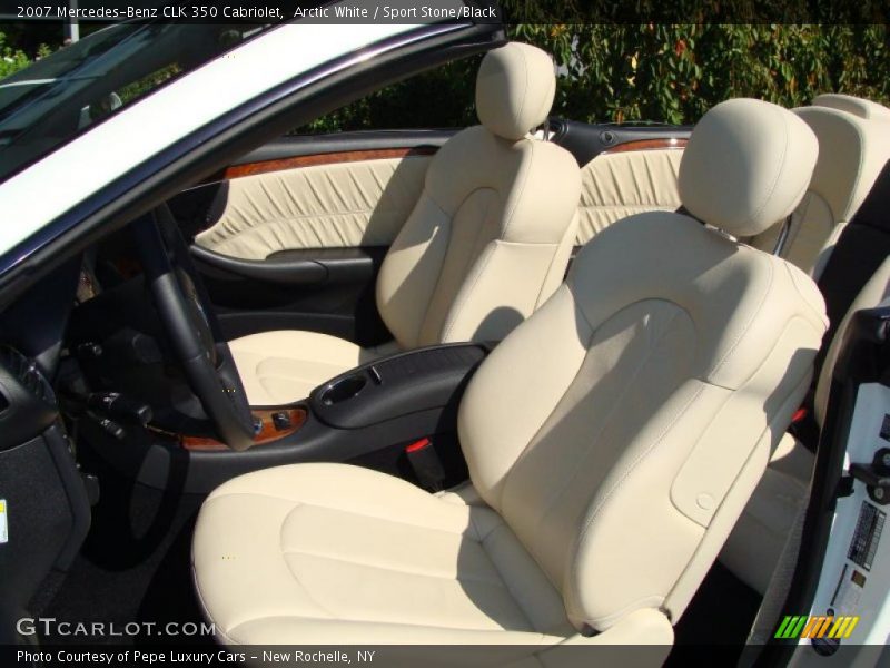 Arctic White / Sport Stone/Black 2007 Mercedes-Benz CLK 350 Cabriolet