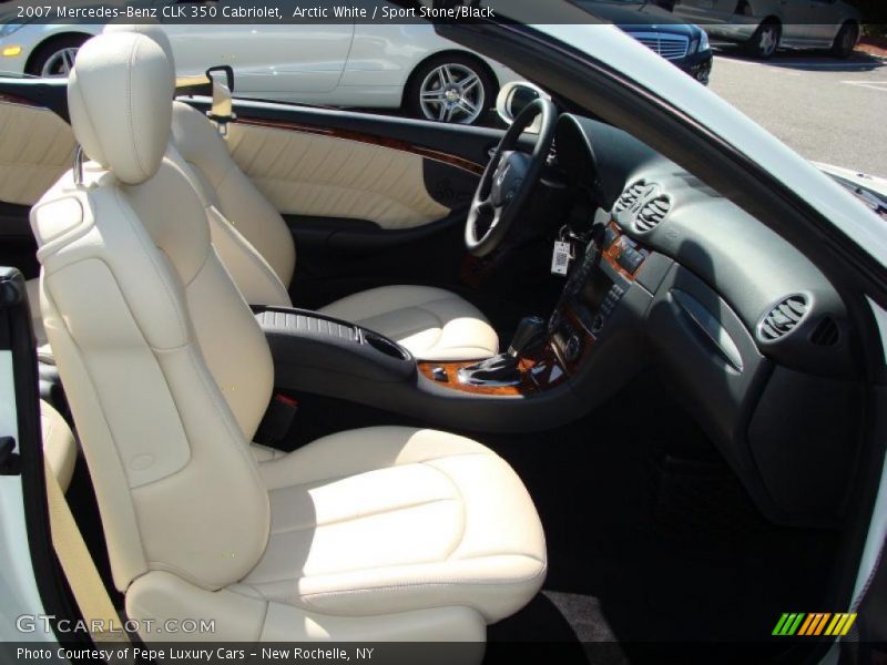 Arctic White / Sport Stone/Black 2007 Mercedes-Benz CLK 350 Cabriolet