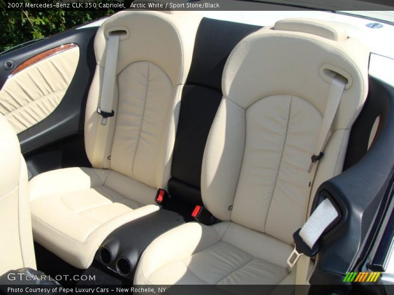 Arctic White / Sport Stone/Black 2007 Mercedes-Benz CLK 350 Cabriolet