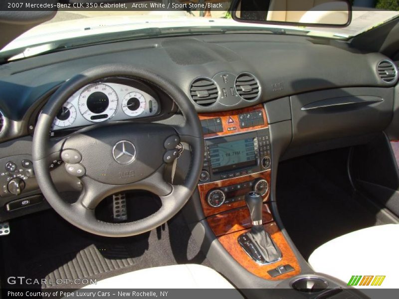 Arctic White / Sport Stone/Black 2007 Mercedes-Benz CLK 350 Cabriolet