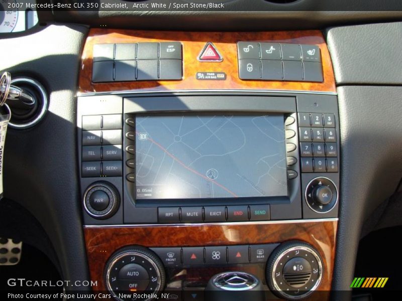Arctic White / Sport Stone/Black 2007 Mercedes-Benz CLK 350 Cabriolet