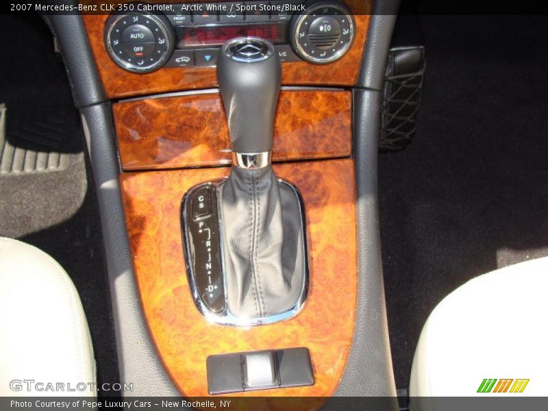 Arctic White / Sport Stone/Black 2007 Mercedes-Benz CLK 350 Cabriolet