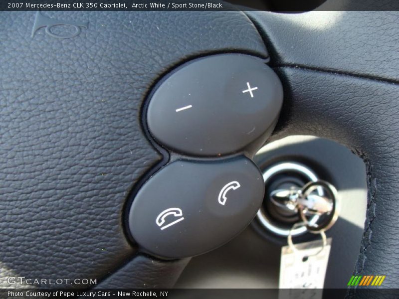 Arctic White / Sport Stone/Black 2007 Mercedes-Benz CLK 350 Cabriolet
