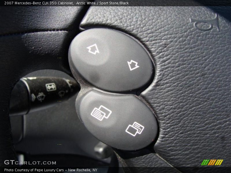 Arctic White / Sport Stone/Black 2007 Mercedes-Benz CLK 350 Cabriolet