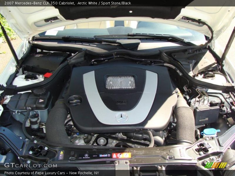 Arctic White / Sport Stone/Black 2007 Mercedes-Benz CLK 350 Cabriolet
