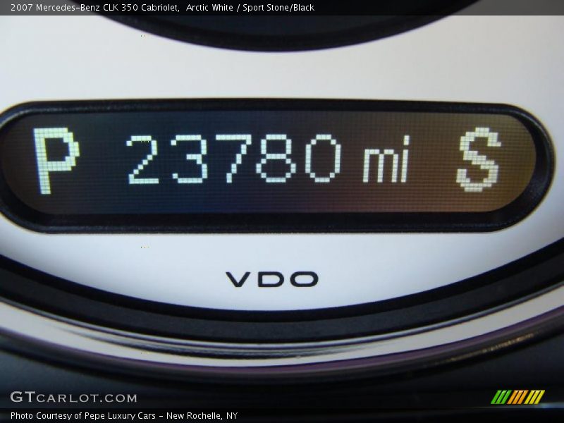 Arctic White / Sport Stone/Black 2007 Mercedes-Benz CLK 350 Cabriolet