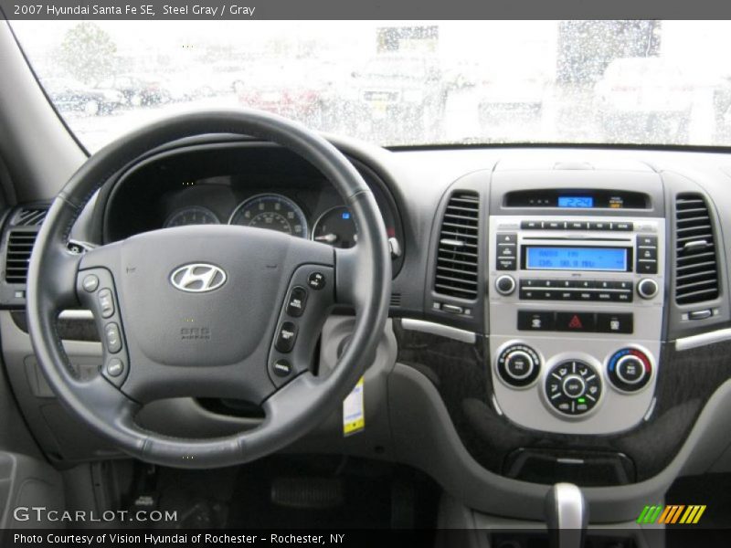 Steel Gray / Gray 2007 Hyundai Santa Fe SE