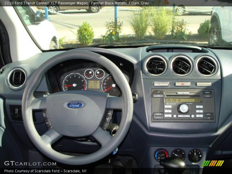 Panther Black Metallic / Dark Gray 2010 Ford Transit Connect XLT Passenger Wagon