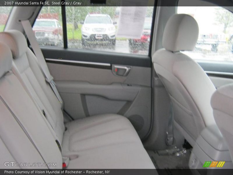 Steel Gray / Gray 2007 Hyundai Santa Fe SE