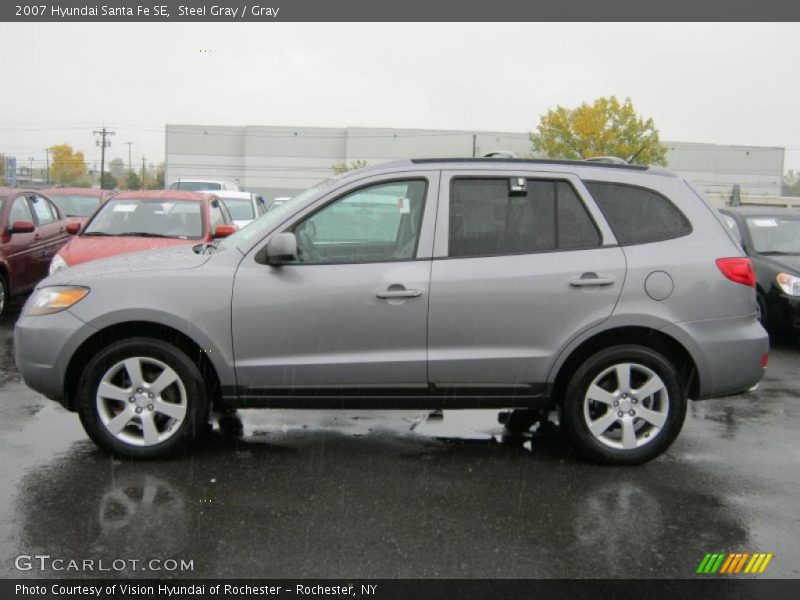 Steel Gray / Gray 2007 Hyundai Santa Fe SE
