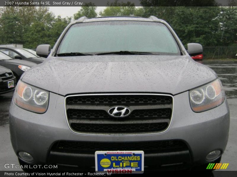 Steel Gray / Gray 2007 Hyundai Santa Fe SE