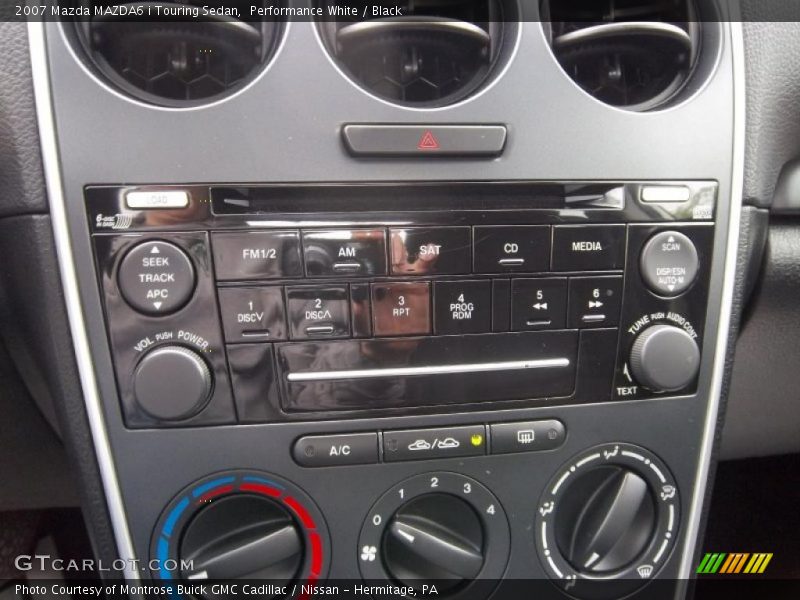 Performance White / Black 2007 Mazda MAZDA6 i Touring Sedan