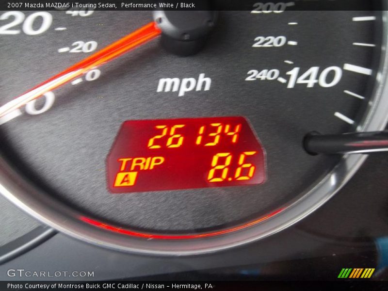 Performance White / Black 2007 Mazda MAZDA6 i Touring Sedan