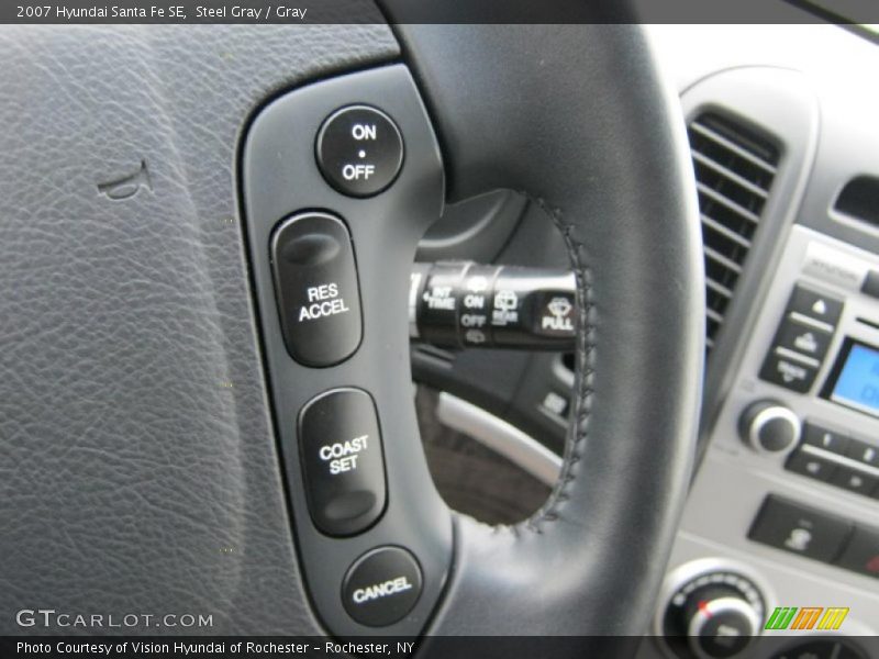 Steel Gray / Gray 2007 Hyundai Santa Fe SE