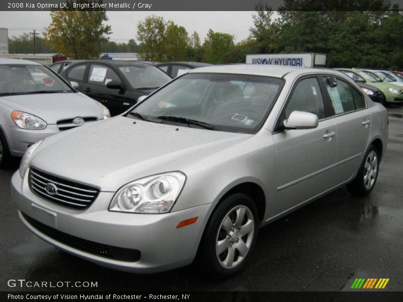 Bright Silver Metallic / Gray 2008 Kia Optima LX