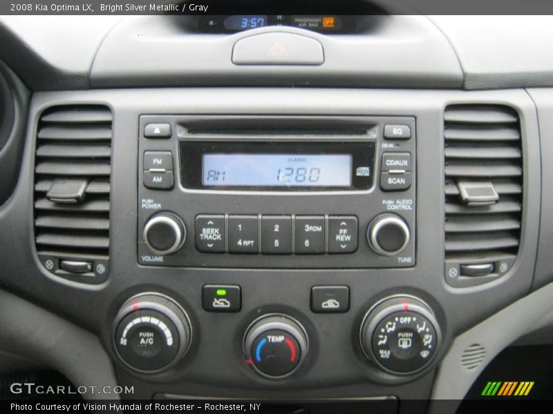 Bright Silver Metallic / Gray 2008 Kia Optima LX