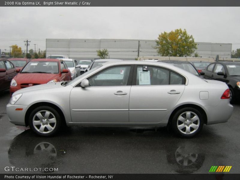 Bright Silver Metallic / Gray 2008 Kia Optima LX
