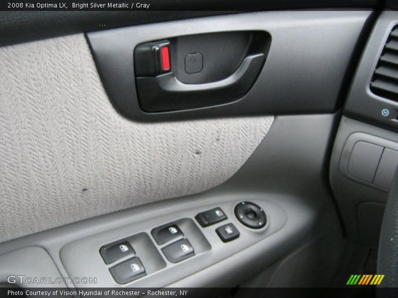 Bright Silver Metallic / Gray 2008 Kia Optima LX