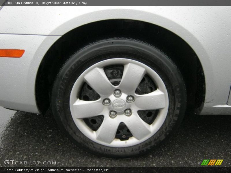 Bright Silver Metallic / Gray 2008 Kia Optima LX