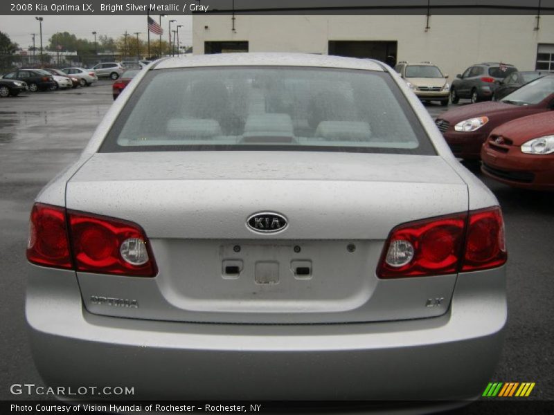 Bright Silver Metallic / Gray 2008 Kia Optima LX