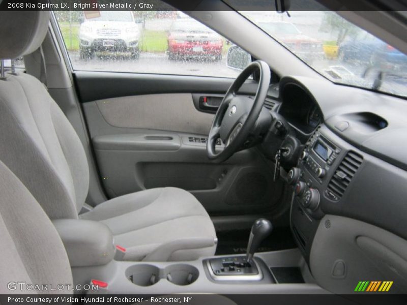 Bright Silver Metallic / Gray 2008 Kia Optima LX