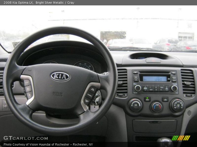Bright Silver Metallic / Gray 2008 Kia Optima LX